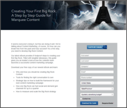 LinkedIn Landing Page