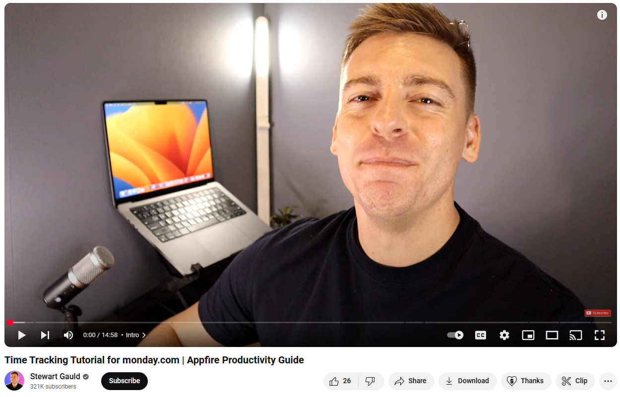 Time Tracking Tutorial from Stewart Gauld